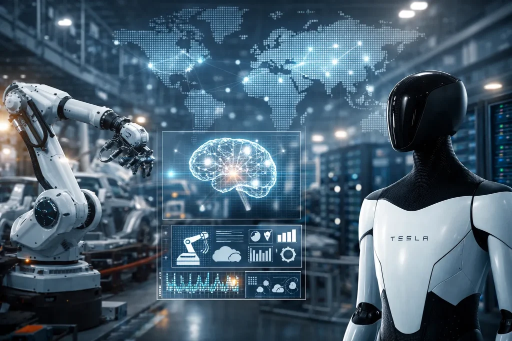 تسلا با تمرکز بر هوش مصنوعی وارد فاز جدید تحول دیجیتال صنعتی شد | آفرینش سامانه مهر 7 تحول دیجیتال صنعتی تسلا با تمرکز بر هوش مصنوعی و رباتیک